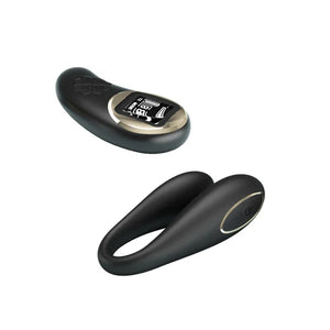 Nathan Double Pleasure Remote Control Vibrator - Black - MyPleasure