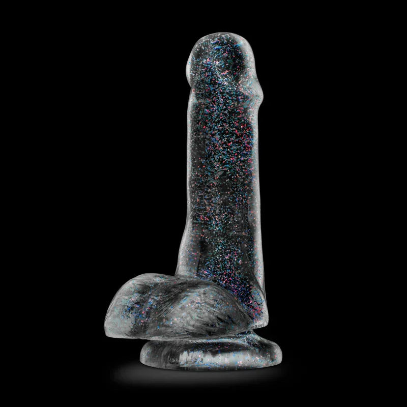 Naturally Yours - 6 Inch Glitter Cock - Sparkling Clear - MyPleasure