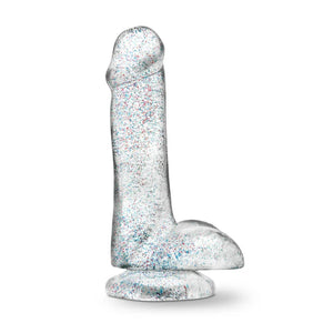 Naturally Yours - 6 Inch Glitter Cock - Sparkling Clear - MyPleasure