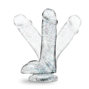 Naturally Yours - 6 Inch Glitter Cock - Sparkling Clear - MyPleasure