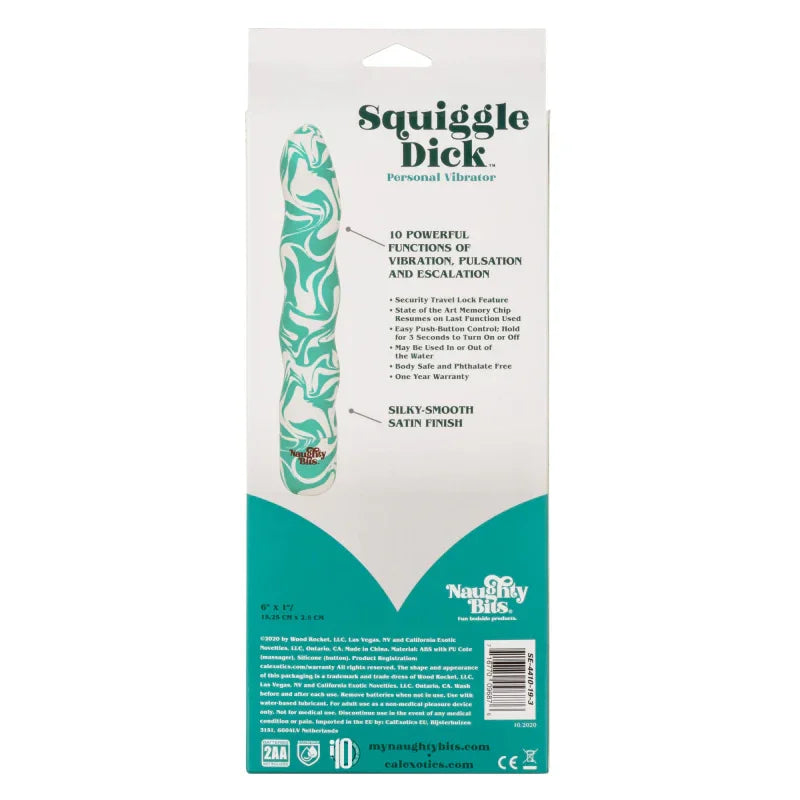 Naughty Bits Squiggle Dick Personal Vibrator - MyPleasure