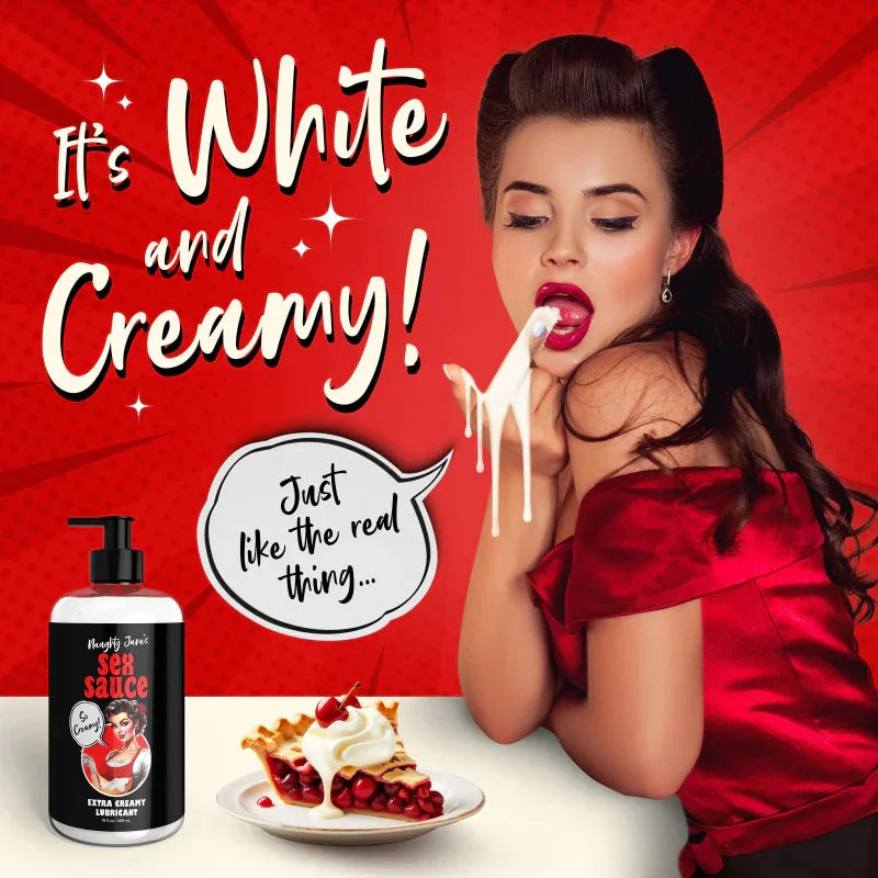 Naughty Jane's Sex Sauce Extra Creamy Lubricant 16 Oz - MyPleasure