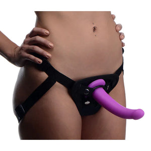 Navigator Silicone G-Spot Dildo With Harness - MyPleasure
