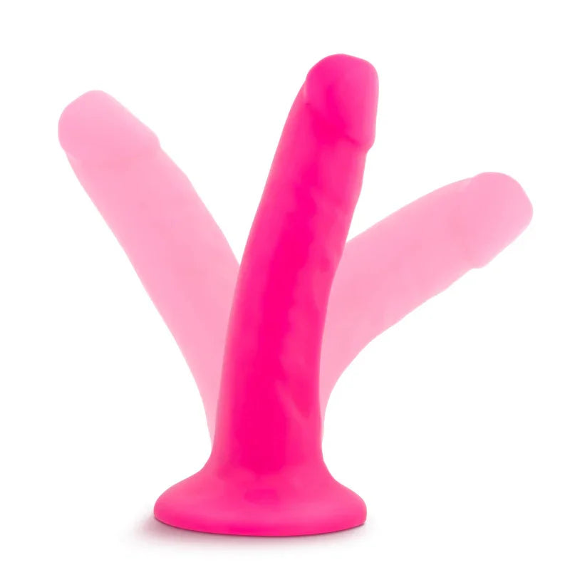 Neo - 5.5 Inch Dual Density Cock - Neon Pink - MyPleasure