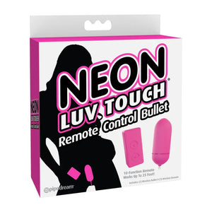Neon Luv Touch Remote Control Bullet - Pink - MyPleasure