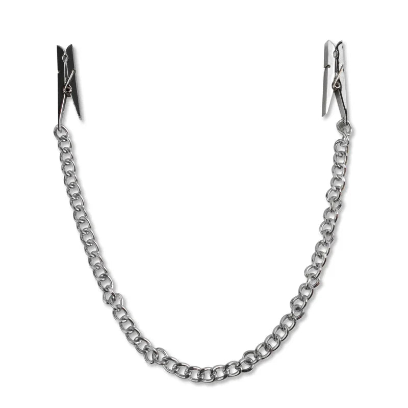 Nipple Chain Clips - Silver - MyPleasure