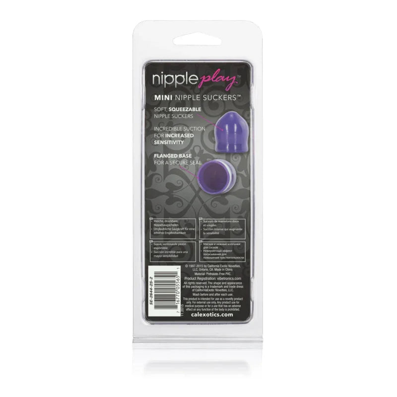 Nipple Play Mini Nipple Suckers - Purple - MyPleasure