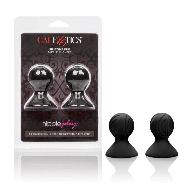 Nipple Play Silicone Pro Nipple Suckers - Black - MyPleasure