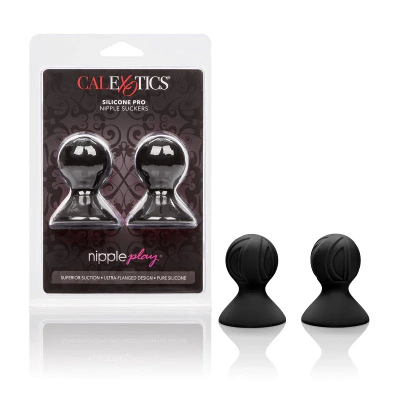 Nipple Play Silicone Pro Nipple Suckers - Black - MyPleasure