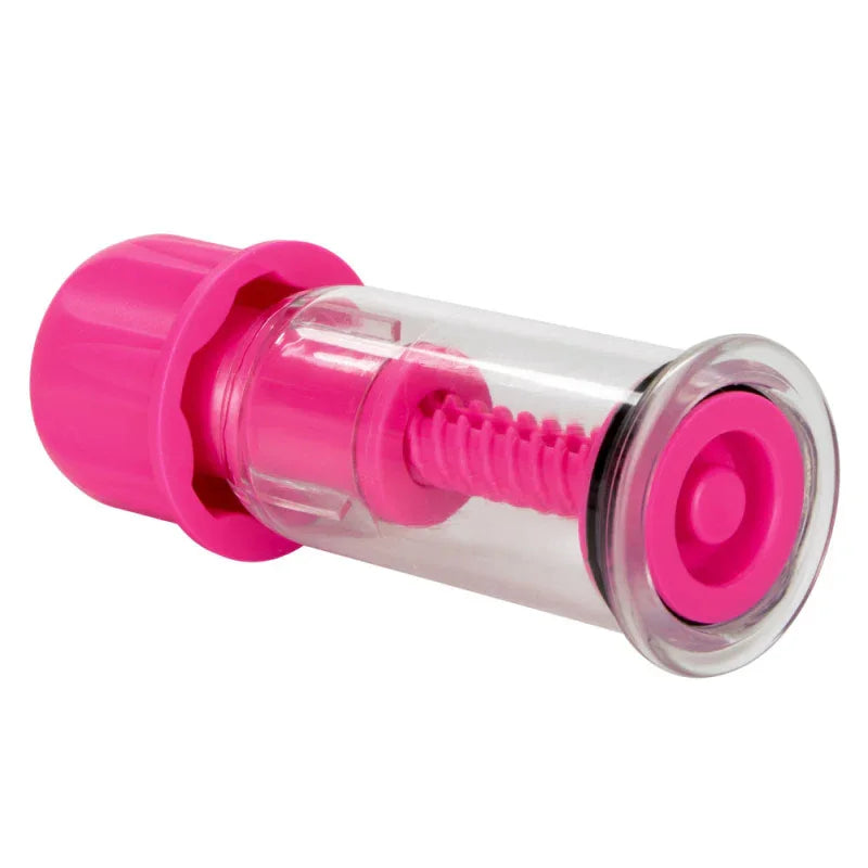 Nipple Play Vacuum Twist Suckers - Pink - MyPleasure