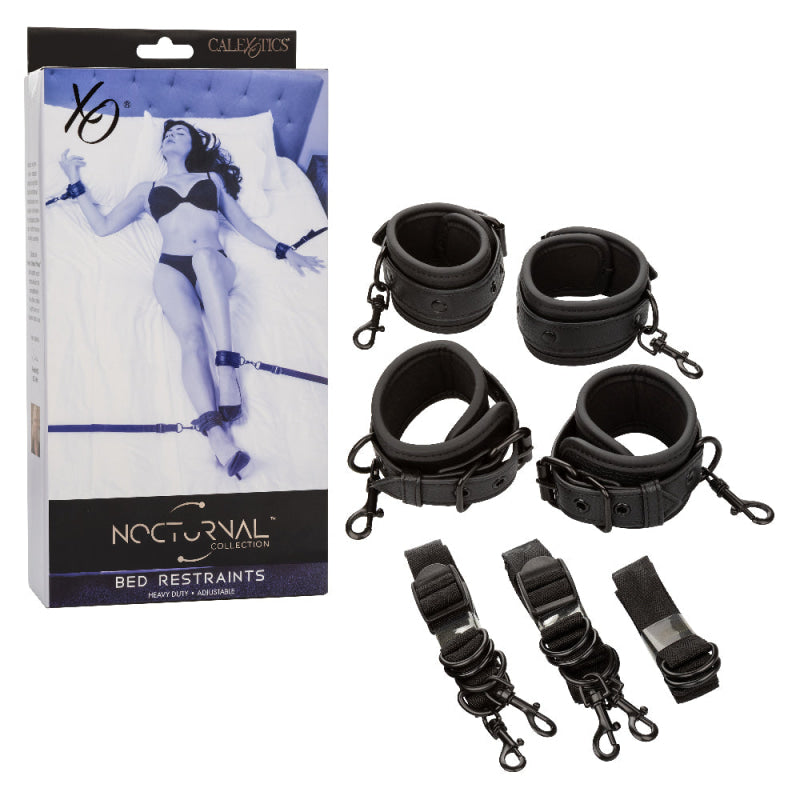 Nocturnal Collection Bed Restraints - Black