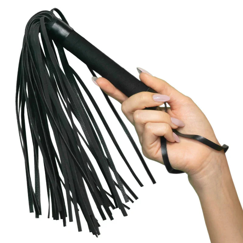 Nocturnal Collection Flogger - Black - MyPleasure