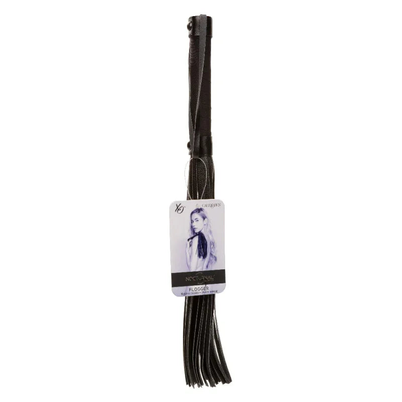 Nocturnal Collection Flogger - Black - MyPleasure