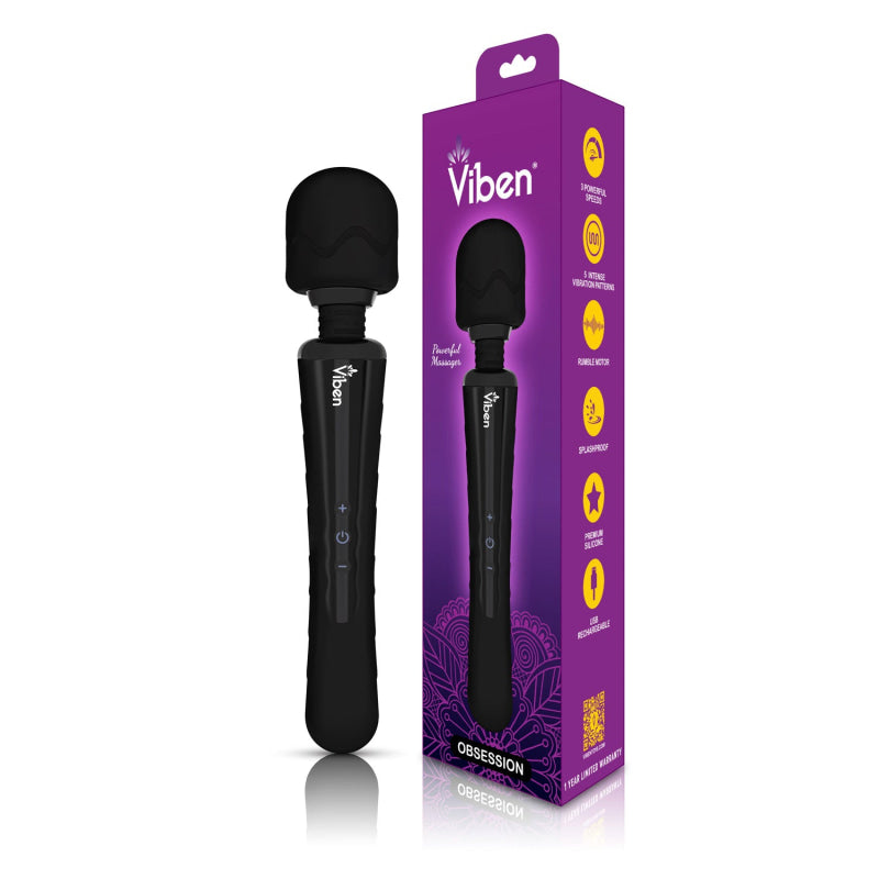 Obsession - Black - Intense Wand Massager