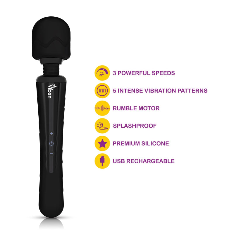 Obsession - Black - Intense Wand Massager