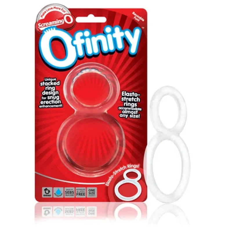 Ofinity Double Ring - Clear - MyPleasure