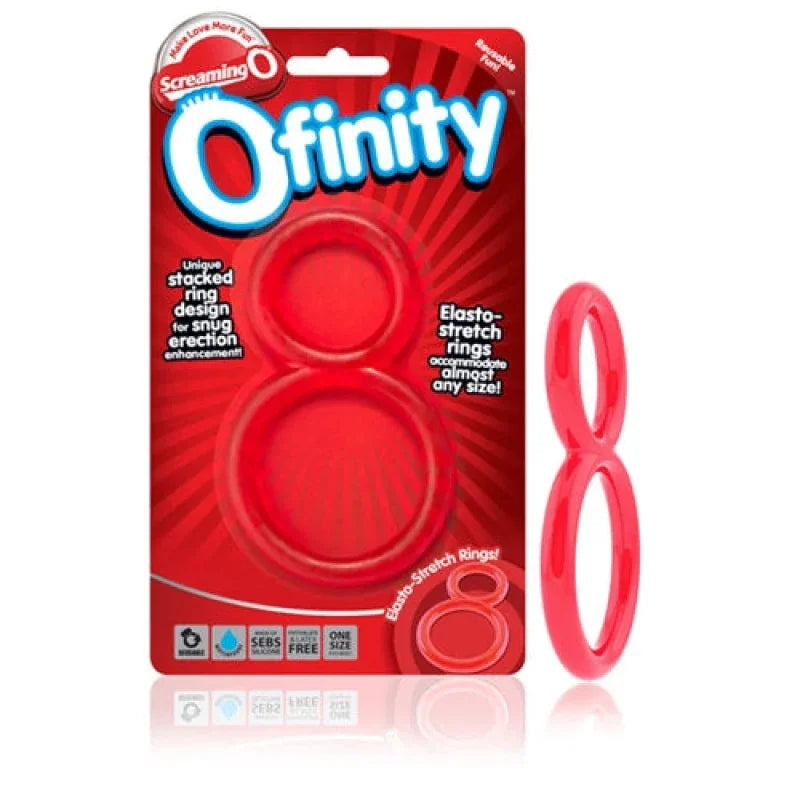 Ofinity Double Ring - Red - MyPleasure