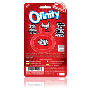 Ofinity Double Ring - Red - MyPleasure