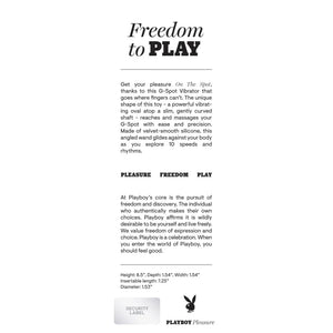 On the Spot - G-Spot Vibrator - Deep Teal - MyPleasure