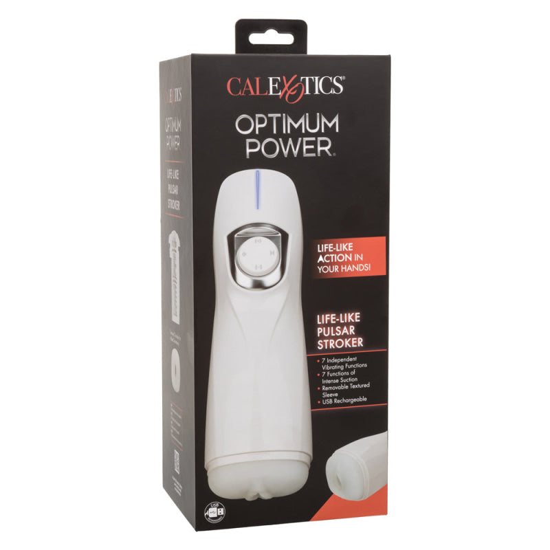 Optimum Power Lifelike Pulsar Stroker - White