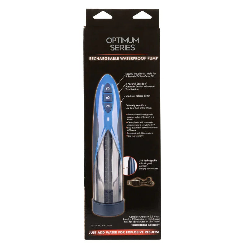 Optimum Series Rechargeable Waterproof Pump - MyPleasure