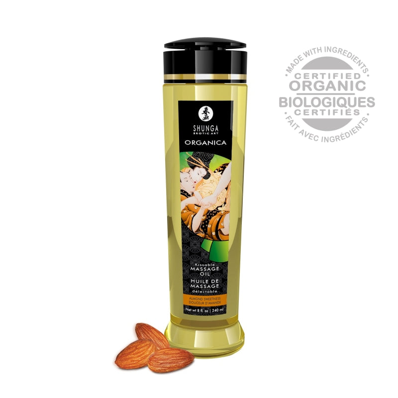Organica Massage Oils - Almond Sweetness - 8 Fl. Oz. - Lubricants Creams & Glides