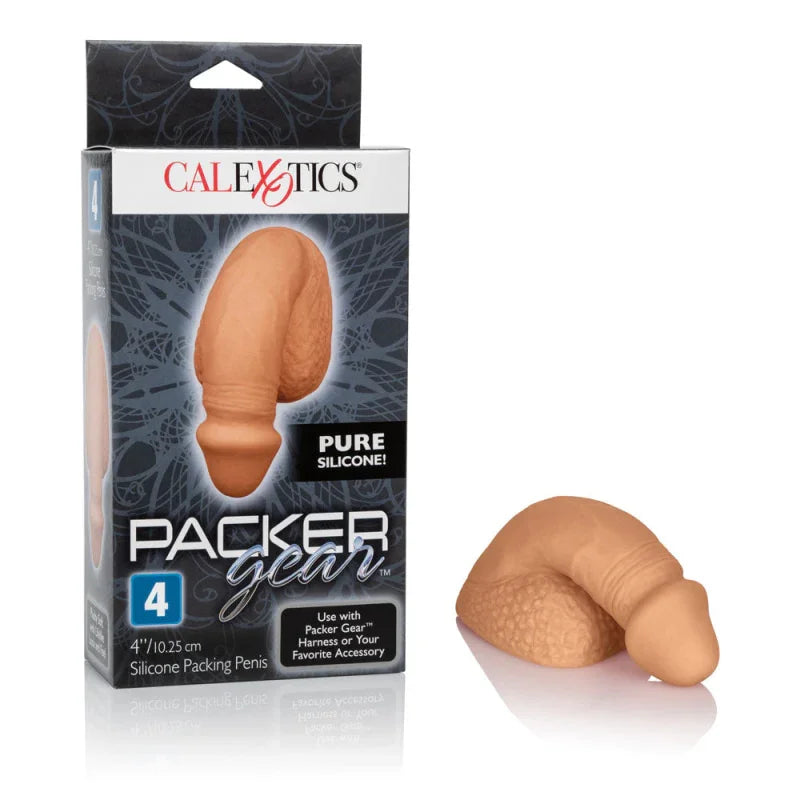 Packer Gear 4" Silicone Packing Penis - Tan - MyPleasure