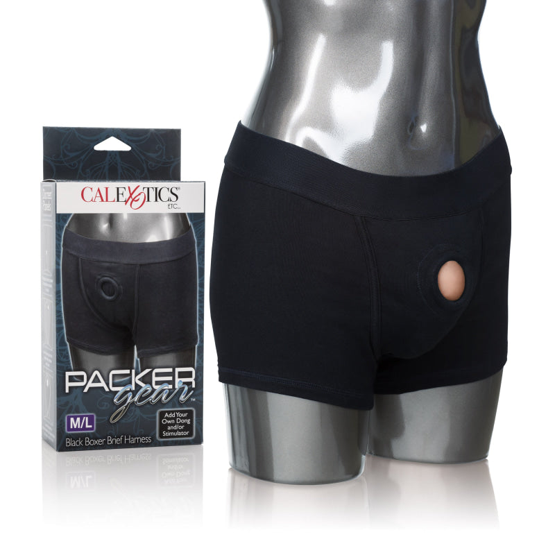 Packer Gear Boxer Brief Harness  - Medium/large - Black