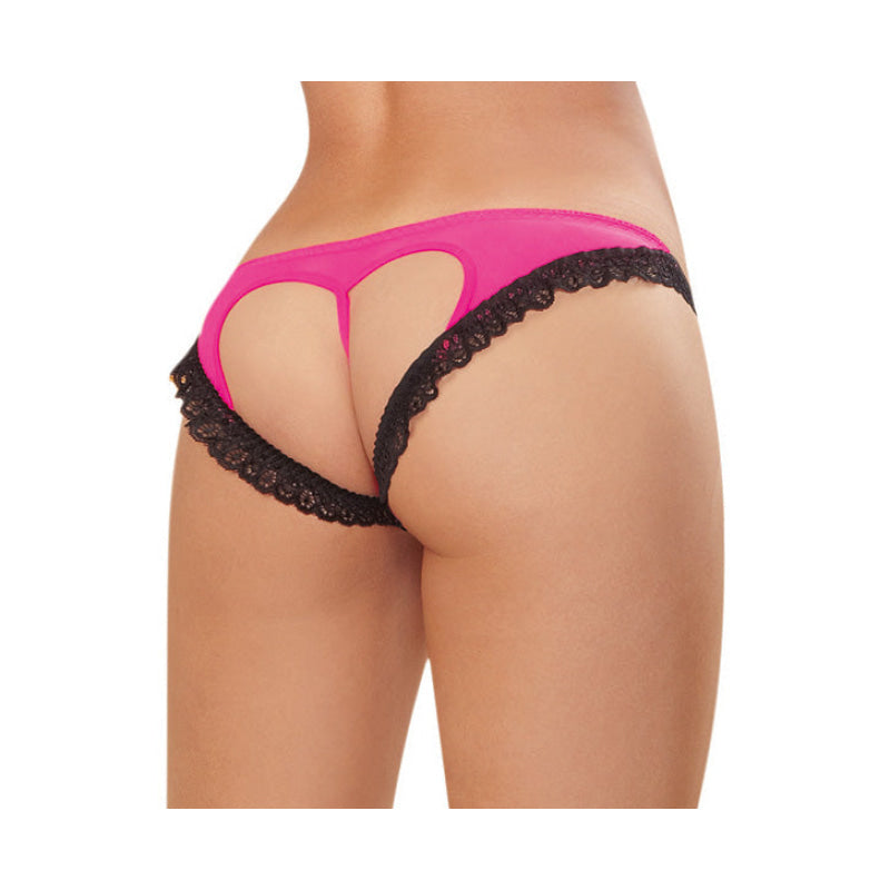 Panty - Medium - Hot Pink/ Black