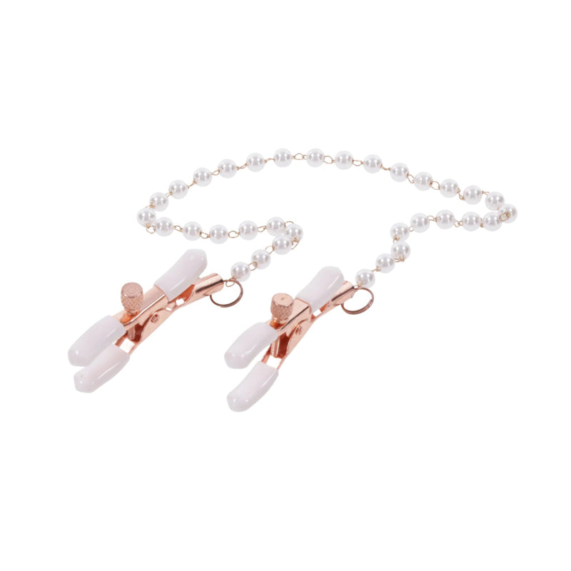 Peaches  N Creame Pearl Nipple Clamps - Pink