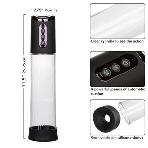 Peak Rechargeable Pump - Black/clear - MyPleasure