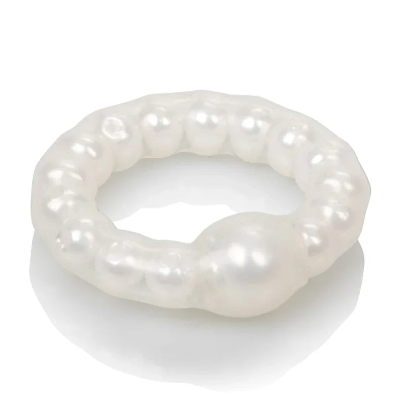 Pearl Beaded Prolong Rings - White - MyPleasure