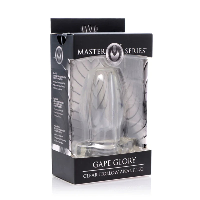 Peephole Clear Hollow Anal Plug - Large - MyPleasure