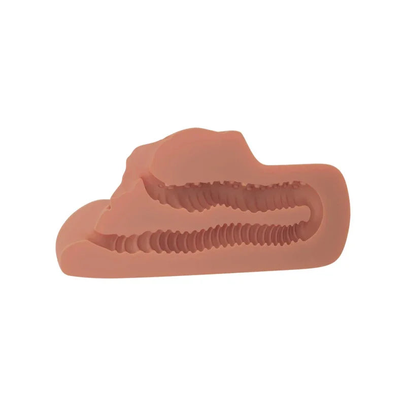 Perfect Pussy Double Stroker - Tan - MyPleasure