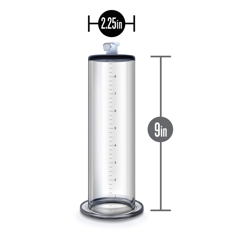 Performance  9 Inch X 2.25 Inch Penis Pump  Cylinder  Clear