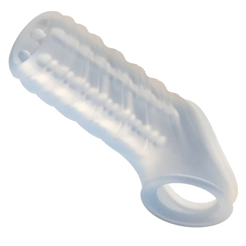 Performance Maxx Liquid Silicone Reversible Sleeve - Clear - MyPleasure