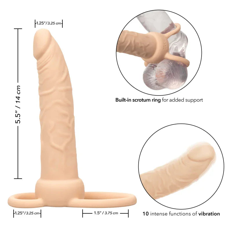 Performance Maxx Rechargeable Dual Penetrator - Ivory - MyPleasure