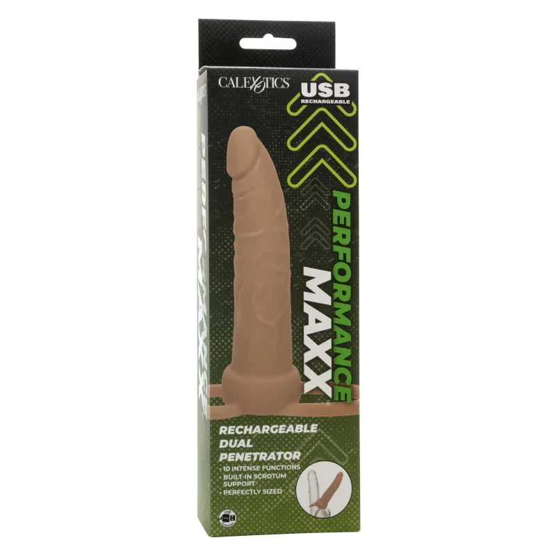 Performance Maxx Rechargeable Dual Penetrator - Ivory - MyPleasure