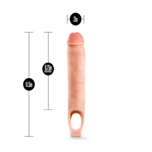 Performance Plus - 11.5 Inch Silicone Cock Sheath Penis Extender - Vanilla - MyPleasure