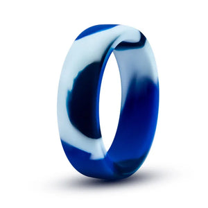 Performance - Silicone Camo Cock Ring - Blue Camoflauge - MyPleasure