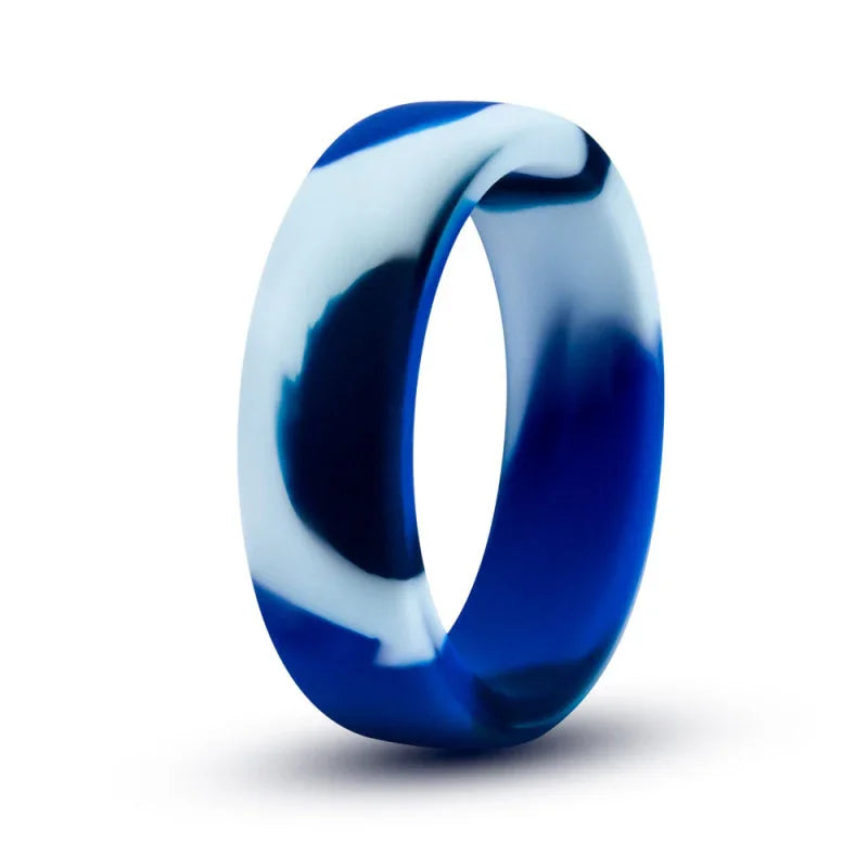 Performance - Silicone Camo Cock Ring - Blue Camoflauge - MyPleasure