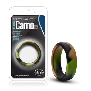 Performance - Silicone Camo Cock Ring - Green Camoflauge - MyPleasure