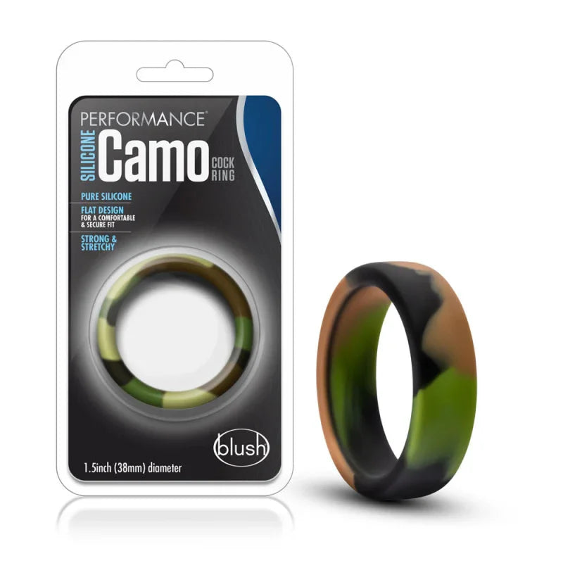 Performance - Silicone Camo Cock Ring - Green Camoflauge - MyPleasure