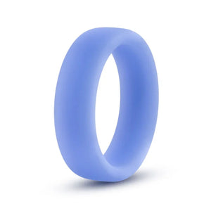 Performance - Silicone Glo Cock Ring - Blue Glow - MyPleasure