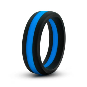 Performance - Silicone Go Pro Cock Ring - Black/blue/black - MyPleasure