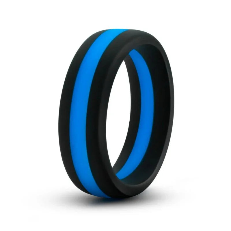 Performance - Silicone Go Pro Cock Ring - Black/blue/black - MyPleasure