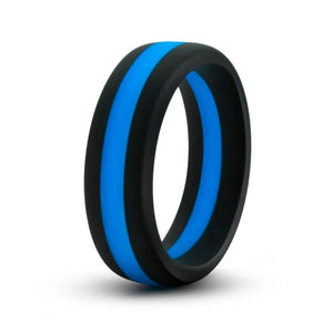 Performance - Silicone Go Pro Cock Ring - Black/blue/black - MyPleasure