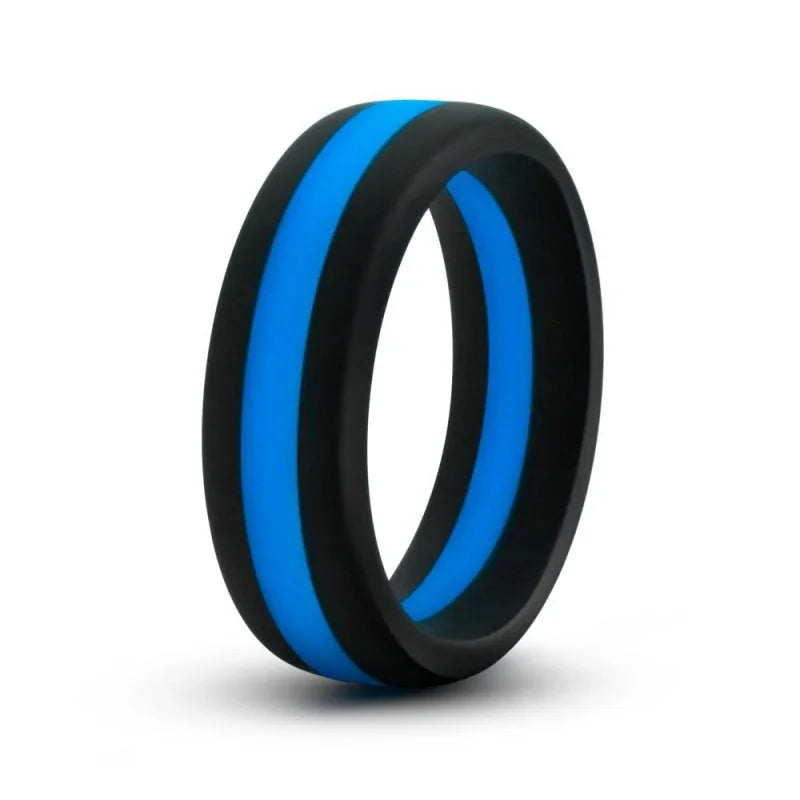 Performance - Silicone Go Pro Cock Ring - Black/blue/black - MyPleasure