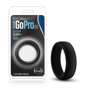 Performance - Silicone Go Pro Cock Ring - Black - MyPleasure