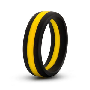 Performance - Silicone Go Pro Cock Ring - Black/gold/black - MyPleasure